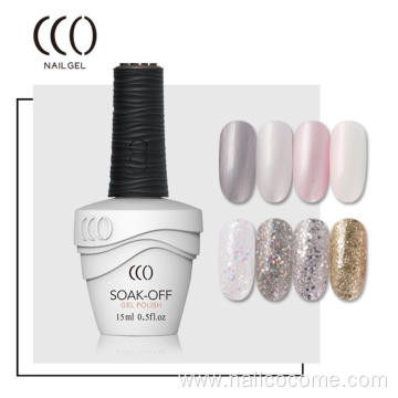 CCO Professional Fashion Bling Easy Soak off UV Gel Nail Polish in Bulk for Nail Arts OEM